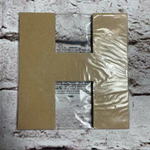 💰5/$20 NIP Chipboard Monogram Craft Letter H - 8 inches
